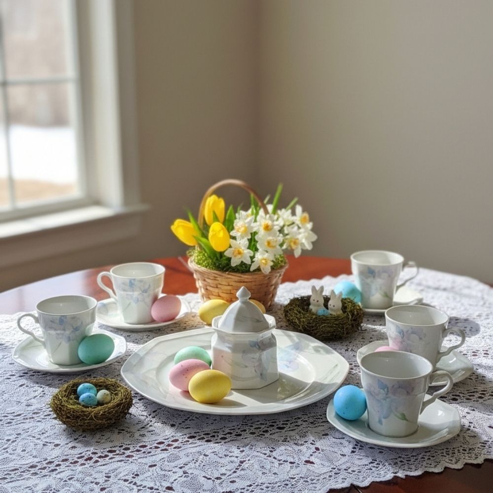 Christopher Stuart Blue Eyes "Spring Meadow" Y0007-8 Pc Tea Sets